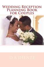 Wedding Reception Planning Book for Couples