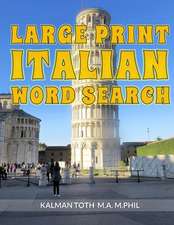 Large Print Italian Word Search