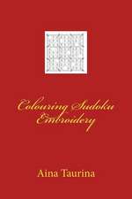 Colouring Sudoku Embroidery