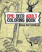 Epic Deer Adult Coloring Book