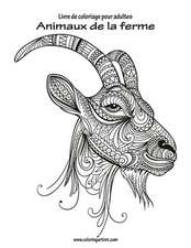 Livre de Coloriage Pour Adultes Animaux de La Ferme 1