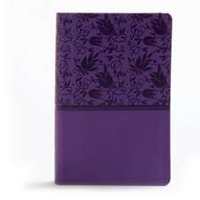 KJV Large Print Personal Size Reference Bible, Purple Leathertouch Indexed