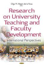 Research on University Teaching & Faculty Development: International Perspectives