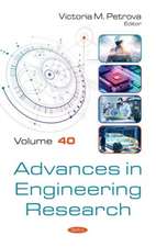 Advances in Engineering Research. Volume 40