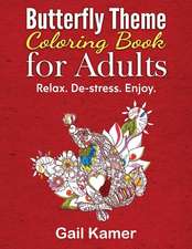 Butterfly Theme Coloring Book for Adults