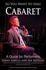 SO YOU WANT TO SING CABARET APB