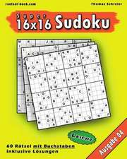 Leichte 16x16 Buchstaben Sudoku 04