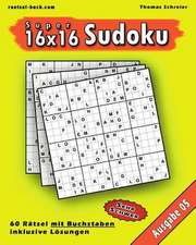 16x16 Super-Sudoku Mit Buchstaben 05