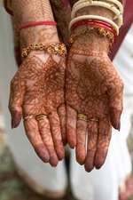 Bride from India with Henna Hands Journal