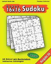 Leichte 16x16 Buchstaben Sudoku 06