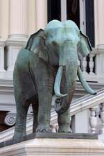 Bronze Elephant Statue at the Grand Palace in Bangkok Thailand Journal