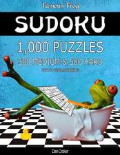 Famous Frog Sudoku 1,000 Puzzles with Solutions, 500 Medium and 500 Hard