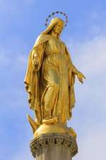 Golden Madonna Sculpture of Zagreb Croatia Journal