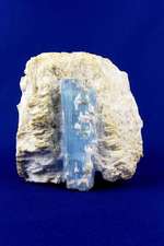 Powder Blue Beryl Aquamarine on Albite Crystal Journal