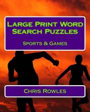 Large Print Word Search Puzzles Sports & Games