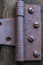 A Rusty Old Barn Door Hinge