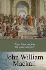 Select Epigrams from the Greek Anthology