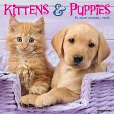 Kittens & Puppies 2025 12 X 12 Wall Calendar