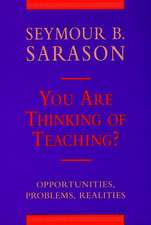 You Are Thinking of Teaching ? – Opportunities, Problems, Realities