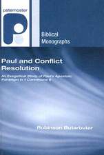 Paul and Conflict Resolution