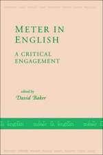 Meter in English: A Critical Engagement