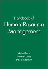 Handbook of Human Resource Management