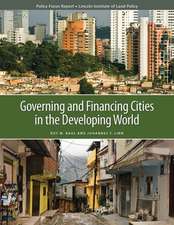 Governing and Financing Cities in the Developing World