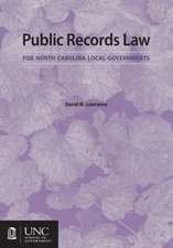 Public Records Law for North Carolina Local Governments