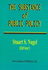 Substance of Public Policy