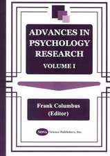 Advances in Psychology Research: Volume 1