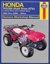 Honda TRX300 Shaft Drive ATVs (88 – 00) Haynes Repair Manual