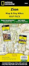 Zion National Day Hikes and National Park [Map Pack Bundle]