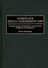 Workplace Sexual Harassment Law: Principles, Landmark Developments, and Framework for Effective Risk Management