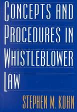 Concepts and Procedures in Whistleblower Law