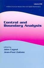 Control and Boundary Analysis