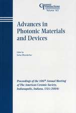 Advances in Photonic Materials and Devices – Ceramic Transactions V163