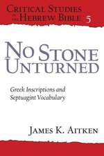 No Stone Unturned – Greek Inscriptions and Septuagint Vocabulary