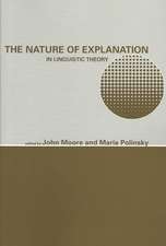 The Nature of Explanation in Linguistic Theory