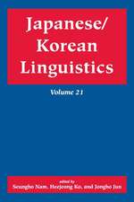 Japanese/Korean Linguistics, Volume 21