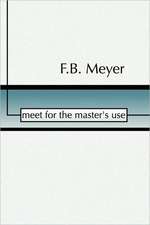 Meet for the Master's Use