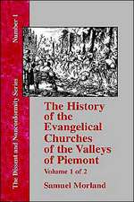 History of the Evangelical Churches of the Valleys of Piemont - Vol. 1