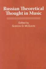 Russian Theoretical Thought in Music