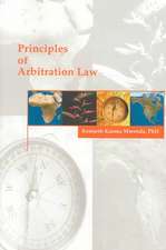 Principles of Arbitration Law