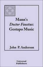 Mann's Doctor Faustus