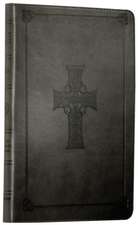 ESV Thinline Bible (TruTone, Charcoal, Celtic Cross Design, Red Letter)