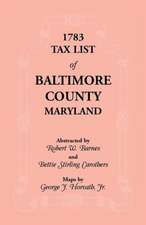 1783 Tax List of Baltimore County