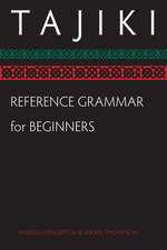 Tajiki Reference Grammar for Beginners