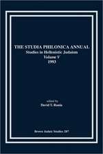 The Studia Philonica Annual V, 1993: Text, Translation, and Commentary