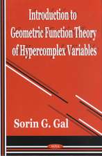 Introduction to Geometric Function Theory of Hypercomplex Variables