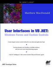 User Interfaces in VB .NET: Windows Forms and Custom Controls